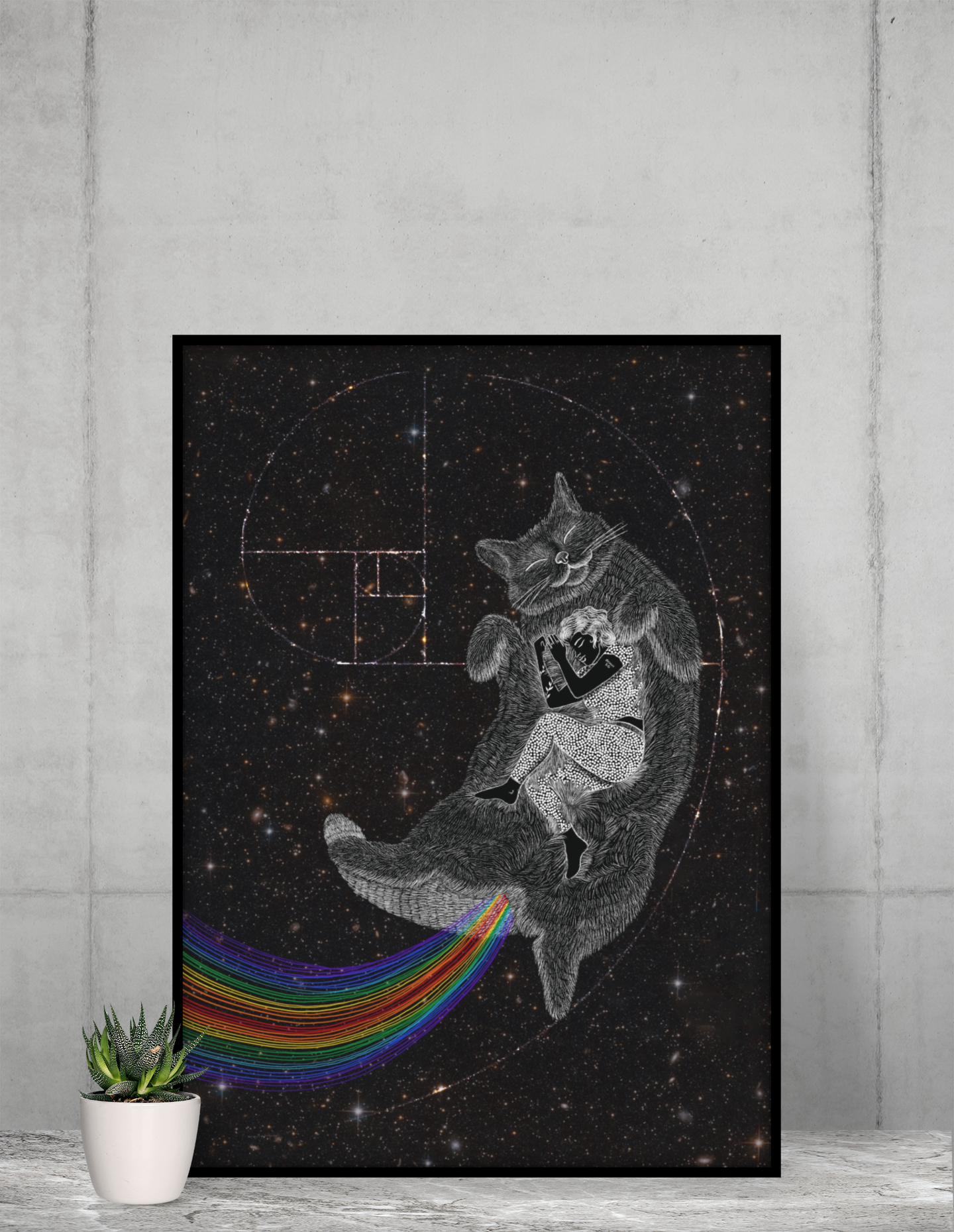 "SPACE CAT" POSTER